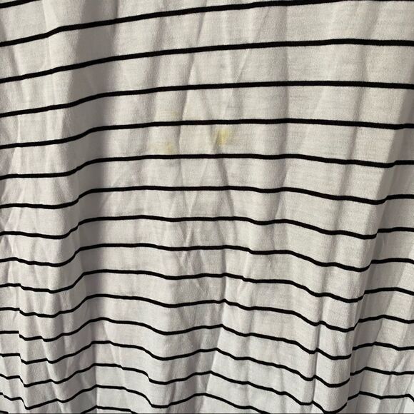 Old navy high low hem striped white black small - Picture 6 of 8